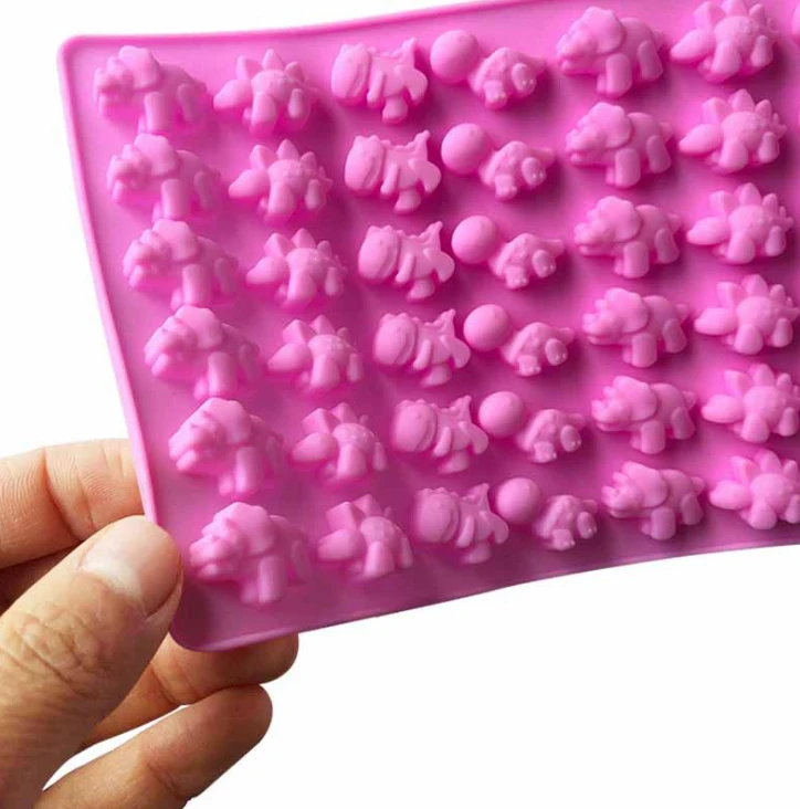 48 Милая силиконовая форма для шоколада с маленьким динозавром льда сахара QQ | Дом