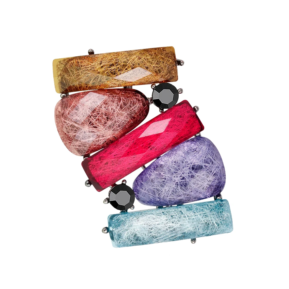 Трендовые женские броши акриловые геометрические массивные булавки для девушек