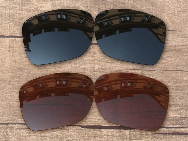 Black and Brown Vonxyz 20+ Цвет выбор поляризованные Сменные линзы для-Оукли отклонение рамки - Цвет линз: Black and Brown