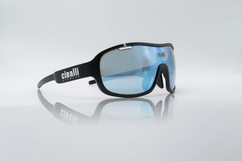 Black CINALLI C-068 солнцезащитные очки для велоспорта гоночные уличные спортивные очки TR90 оправа Очки w/черные поляризованные линзы для garmin shimano Rider - Цвет: Black