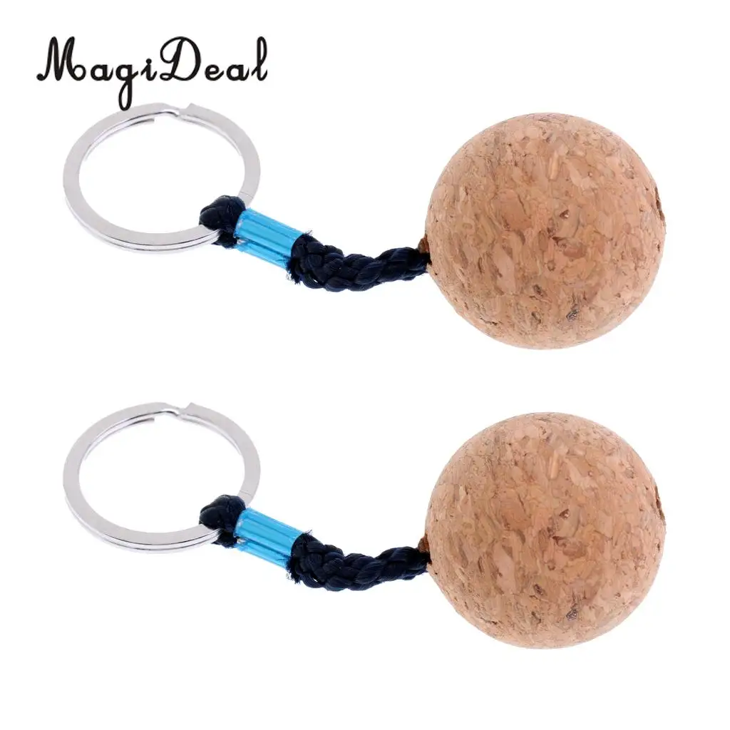 2 шт./лот безопасности 35 мм плавающий пробковый брелок водо плавучий парусная