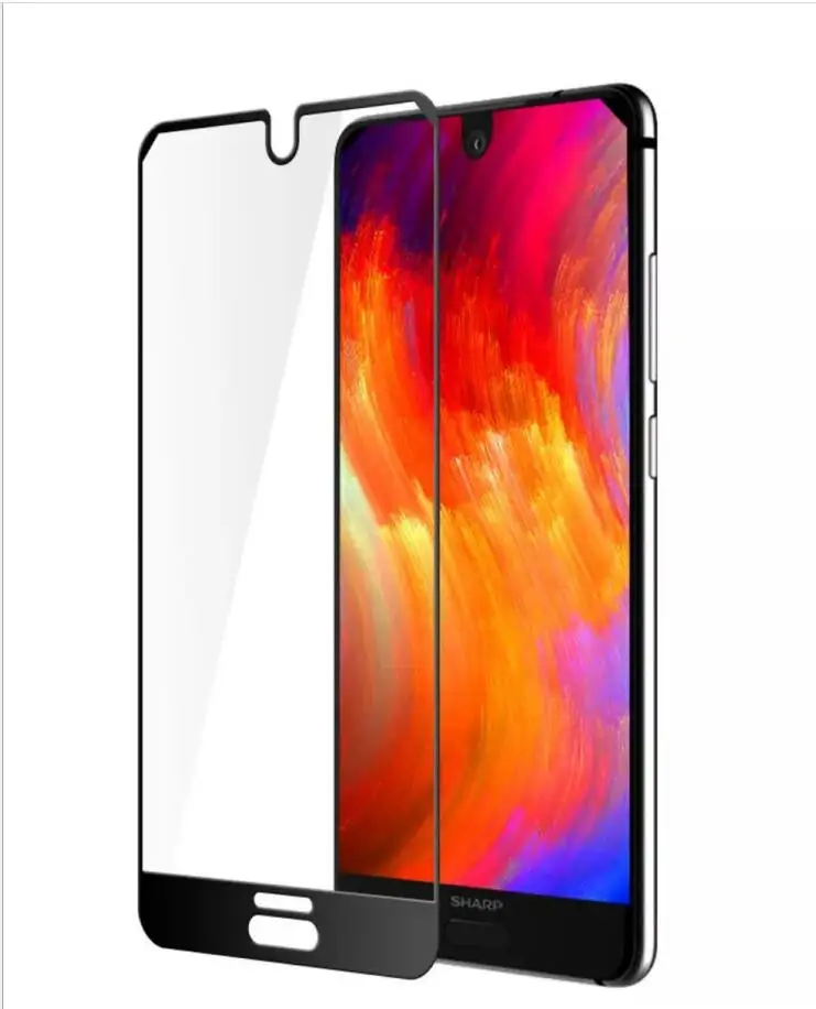 Закаленное стекло с полным покрытием 50 шт. для Sharp Aquos S2 S3 защитная пленка полное