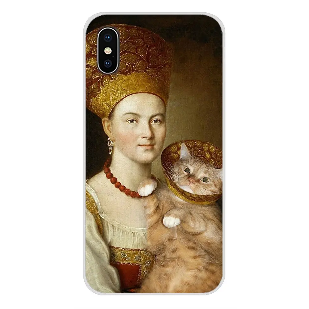 images 9 Прозрачный мягкий чехол Обложка да Винчи Мона Лиза ПЭТ кошка Art для samsung Galaxy A5 A6S A7 A8 A9S звезда J4 J6 J7 J8 Prime Plus - Цвет: images 9