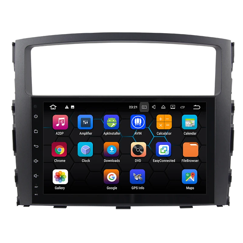 Автомобильный мультимедийный стерео плеер 9 дюймов на Android с GPS навигацией DVD