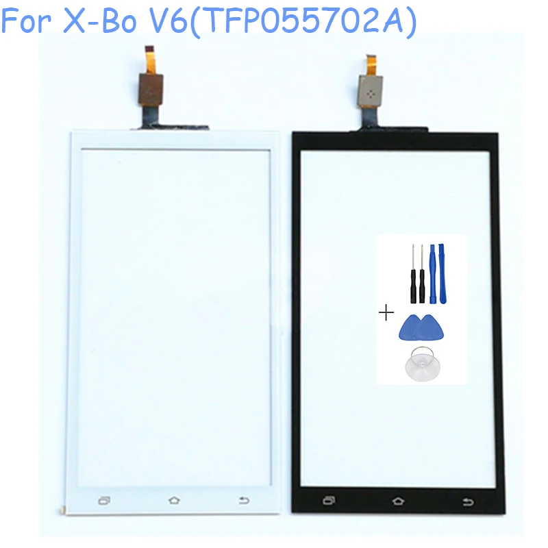 Новый Сенсорный Экран Для X BO V6 Android (TFP055702A) Стеклянный ЖК Панель Digitizer Замена +