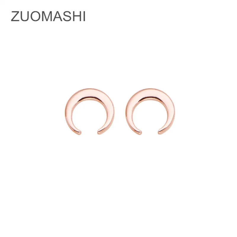 Женские серьги гвоздики с полумесяцем|moon stud earring|fashion earringsstud earrings |