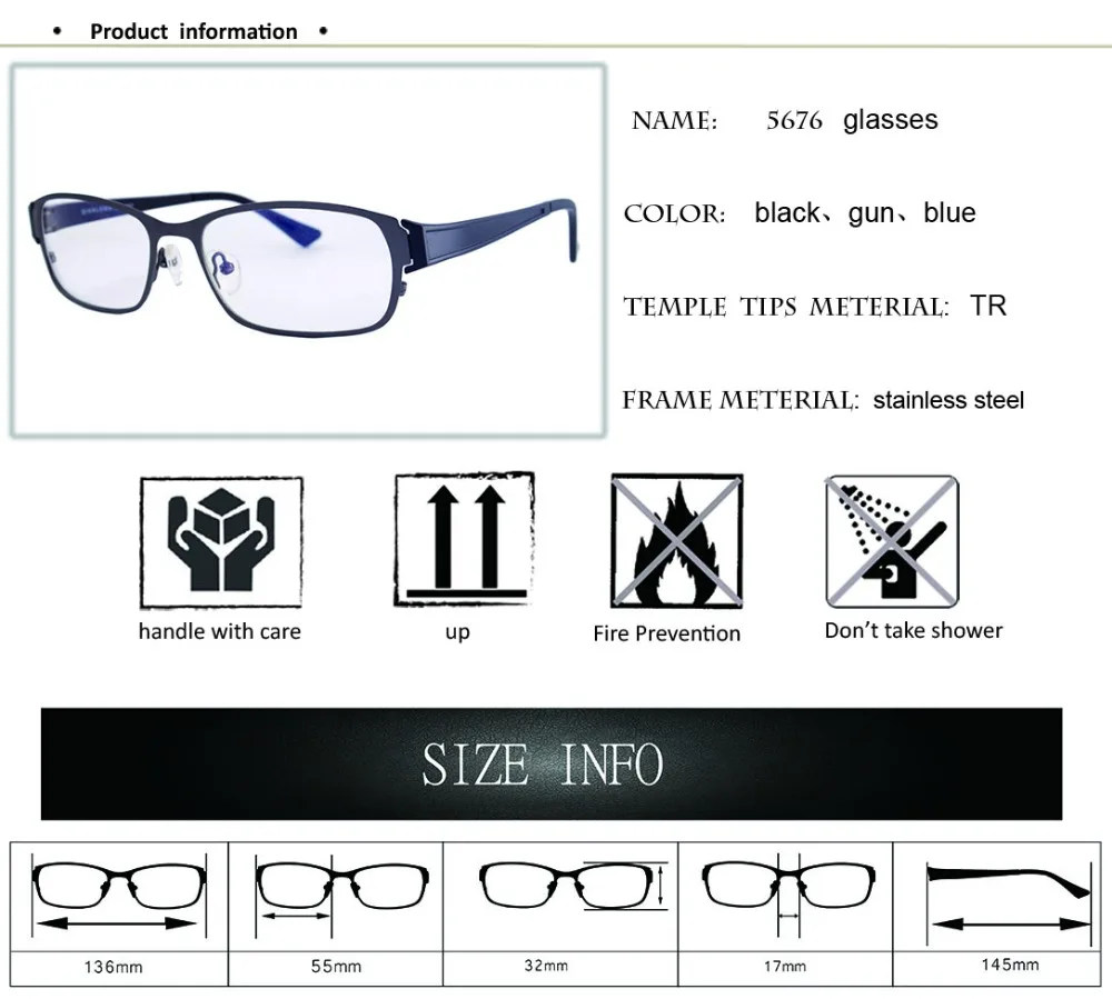 2017 Fashion Noble men Eyewear Clear Lens Oculos De Grau Alloy Eye Glasses Optical Frames | Аксессуары для одежды