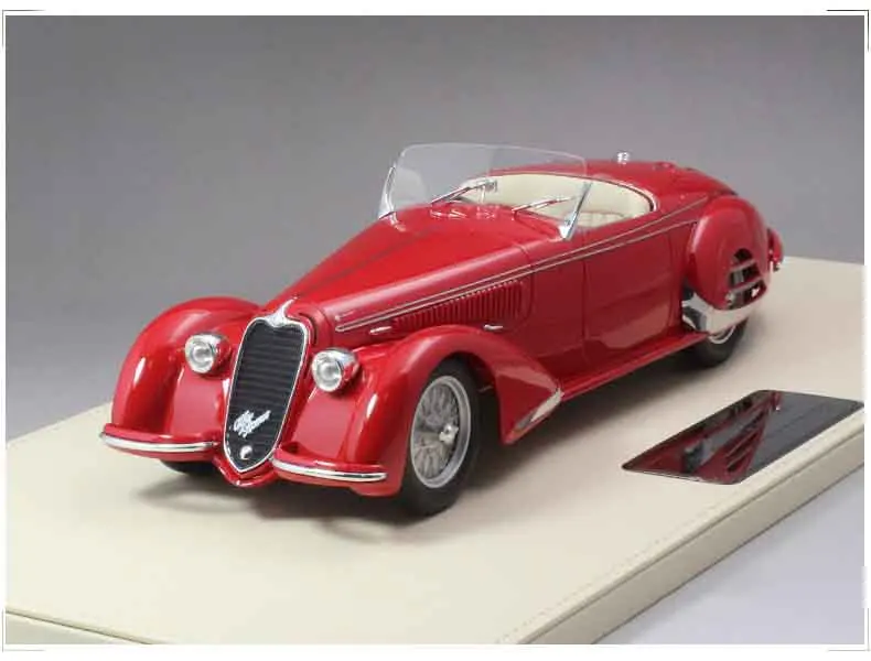 1:18 высокая имитация TSM Alfa Romeo 8C 2900B Классический гоночный автомобиль полимерная модель автомобиля подарок