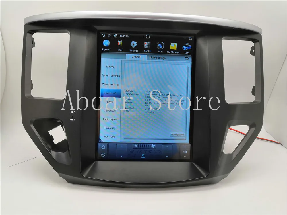 10,4 ''Tesla стиль Android 8,1 автомобильный dvd-плеер gps навигация для nissan Pathfinder 2013- стерео PX6 CARPLAY радио авто ips