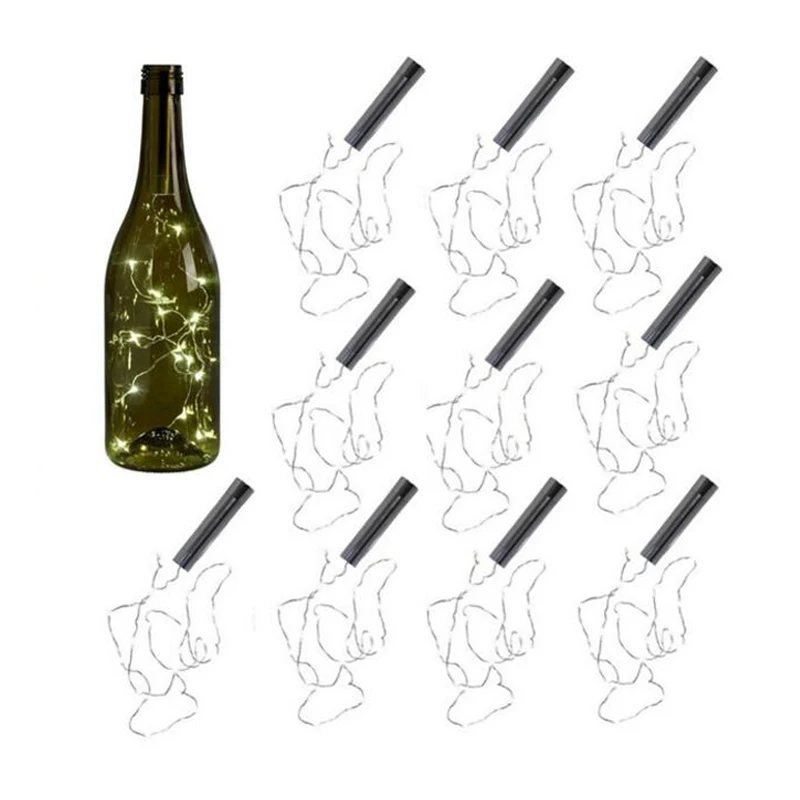 Litake Bottle Lights Светодиодный в форме пробки струнные огни батарея мощность теплый