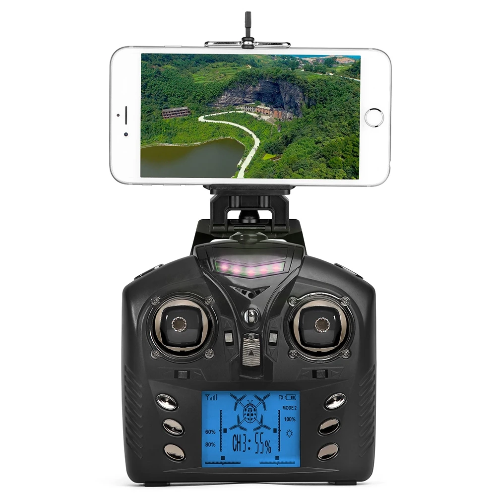 Квадрокоптер RTF WLtoys Q323 B Wi Fi FPV 0 3 МП 2 4G 4 канала 6 осей|axis gyro|rc drone2.4g 4ch |