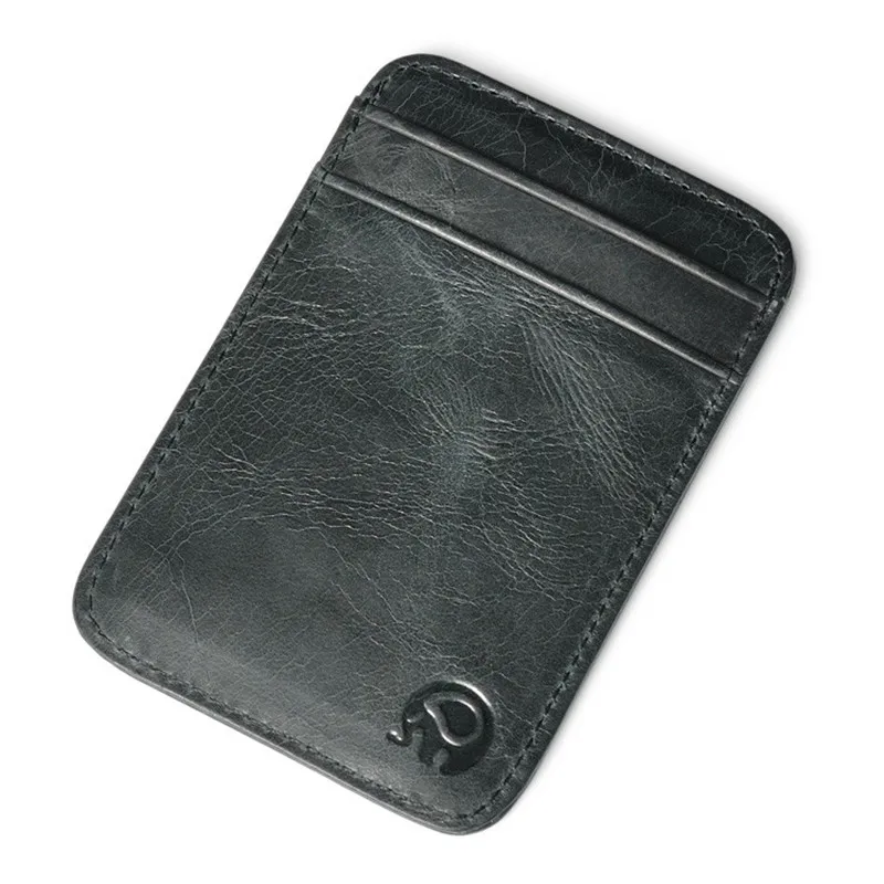 

Mens Wallets Black Slim Mini Pouch Credit Card Holder ID Card wallet men billeteras para hombre portafoglio uomo