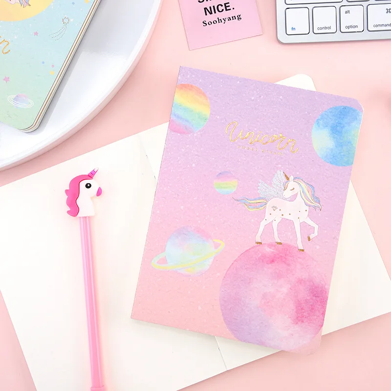 Kawaii dream Unicorn notebook 36K Пустой альбом для рисования дневник Рисование Живопись 80