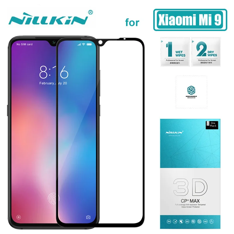 Xiaomi Mi 9 стекло Nillkin CP + Max полное покрытие 3D закаленное Xiaomi9 Защита экрана для Mi9 Nilkin