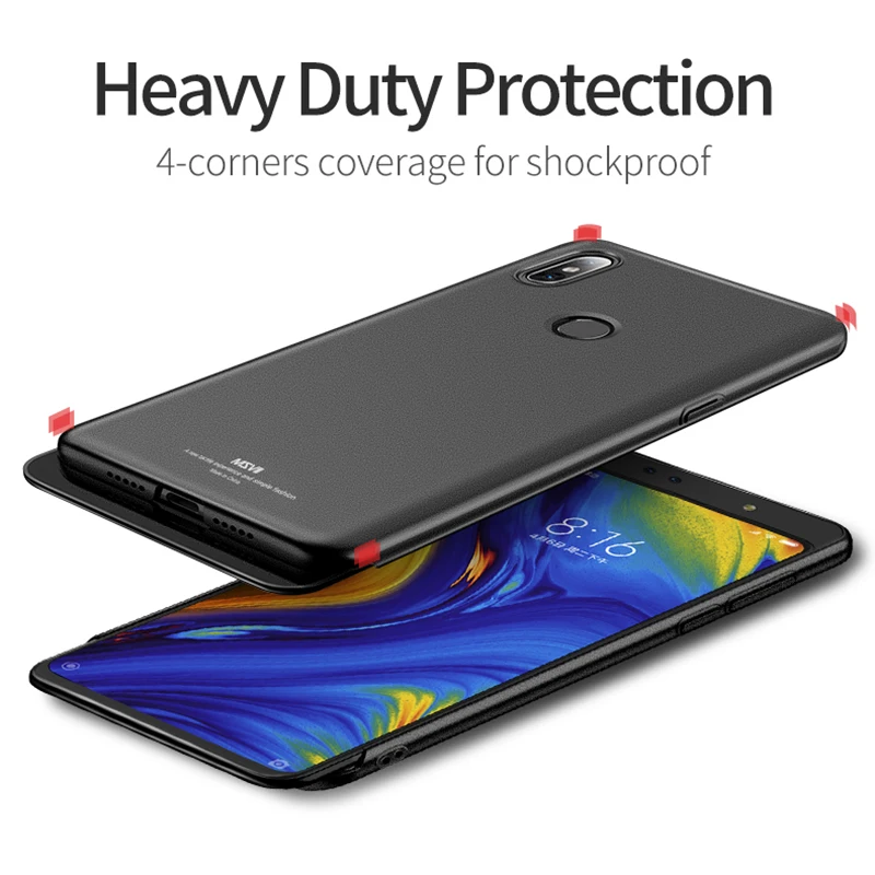 MSVII For Xiaomi Mi Mix 3 Case Global Version Matte Back Cover Mix3 Slim Full Protection Phone Cases Capa |