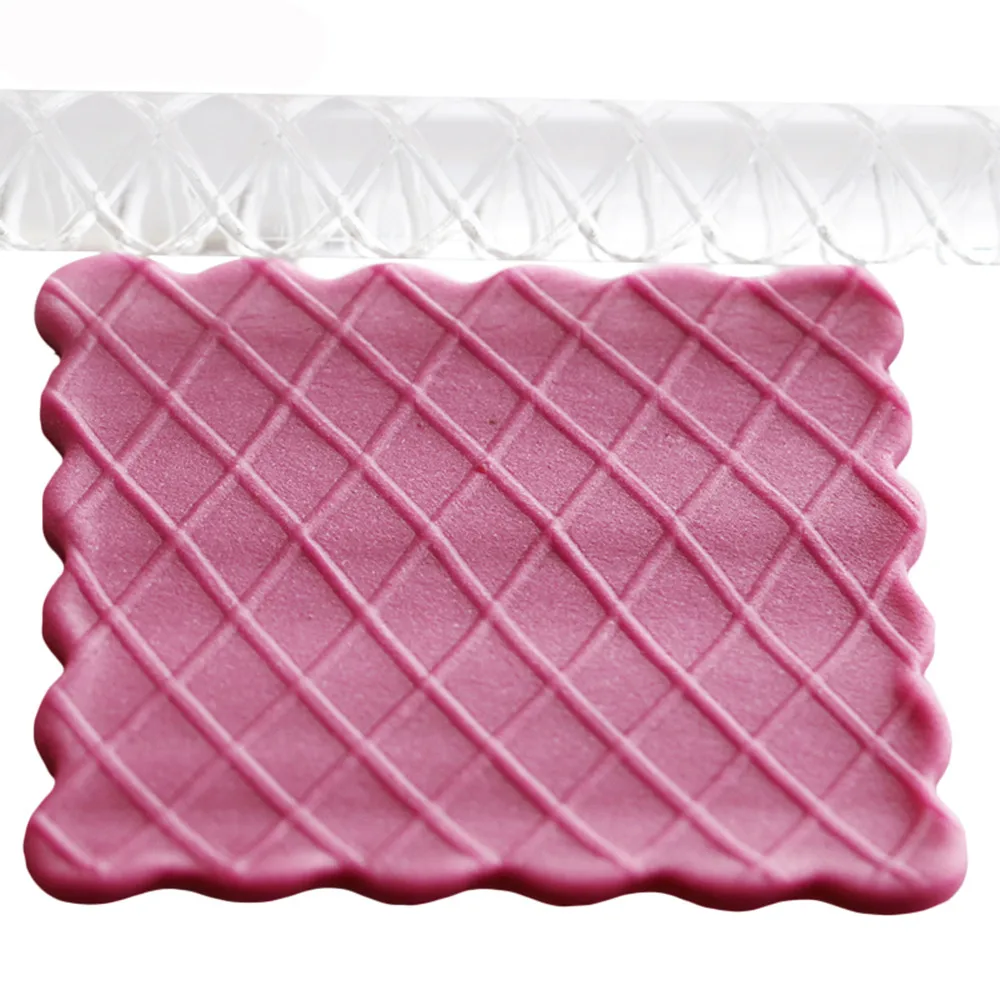 Rolling Pin Acrylic Sugar Craft Pastry Embossed Fondant Cake Cookie Cooking Tools Baking Decoration Tools