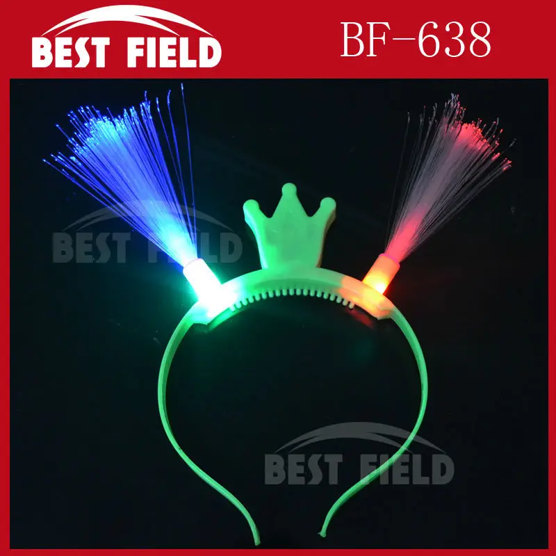 Бесплатная доставка 2 шт./Лот светодиодные головные уборы из оптического волокна