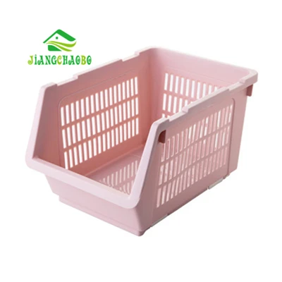 L Pink JiangChaoBo, кухонная утварь, корзины для хранения овощей, корзины, пластиковые дренажные чаши, полка, полка для хранения приправ, корзина для хранения - Цвет: L Pink