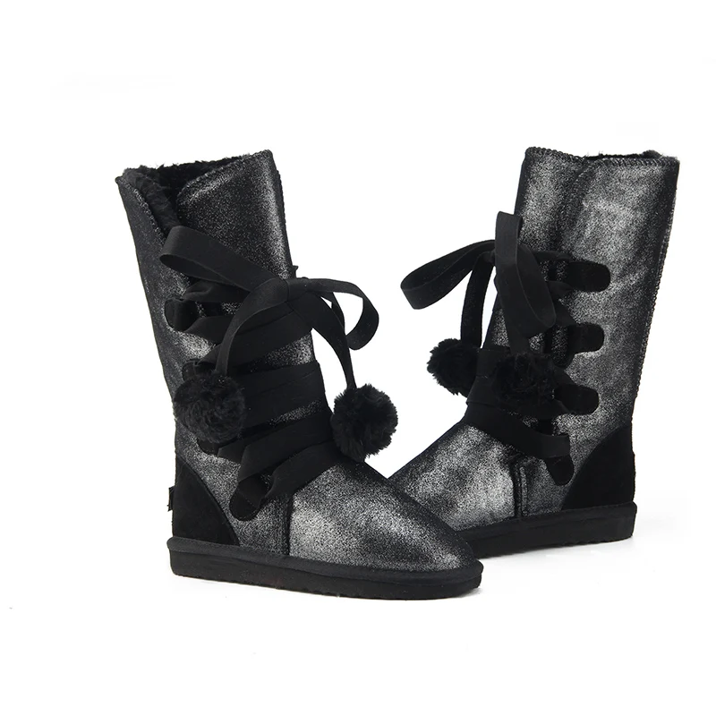 JXANG/классические женские зимние сапоги; кожаная зимняя обувь; bota feminina botas mujer zapatos; женские водонепроницаемые зимние сапоги