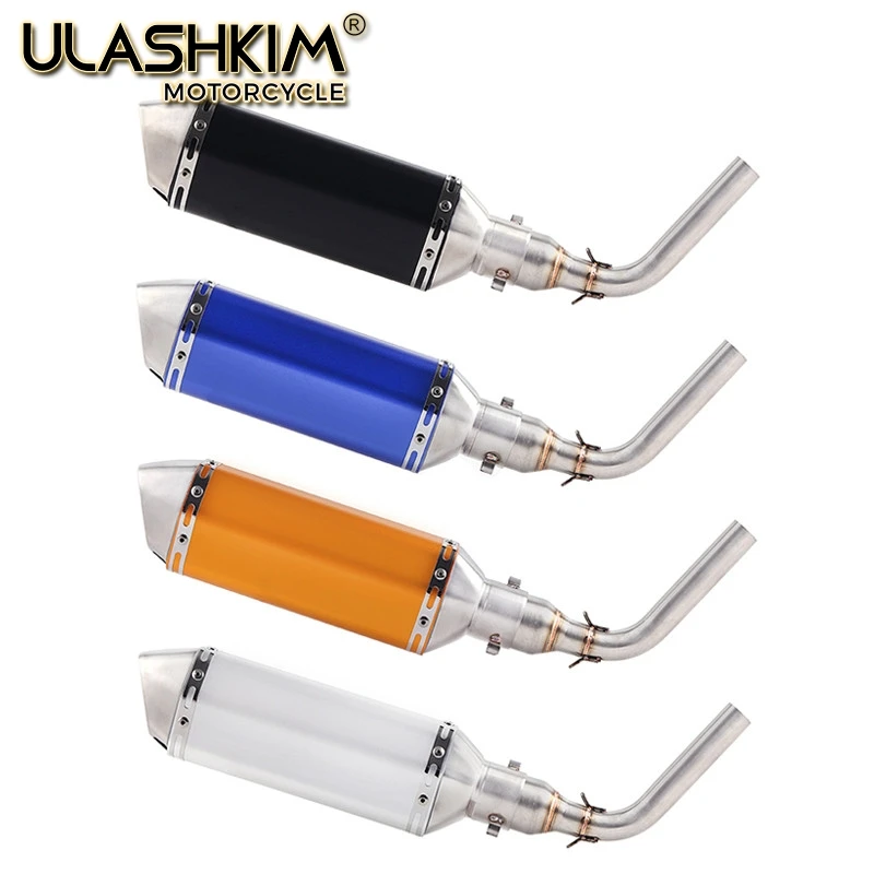 Выхлопная труба глушителя для мотоцикла выхлопная средняя из углеродного