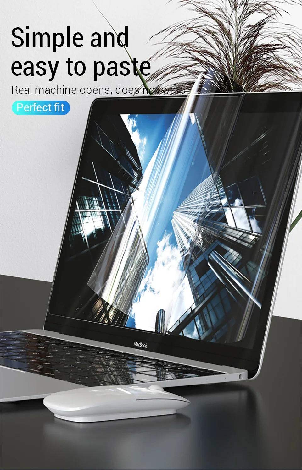 PZOZ защитная плёнка для экрана ноутбука для Apple Macbook Mac Book Pro 13 Модель A1706 A1708 экранная пленка прозрачная PE мягкая защитная пленка