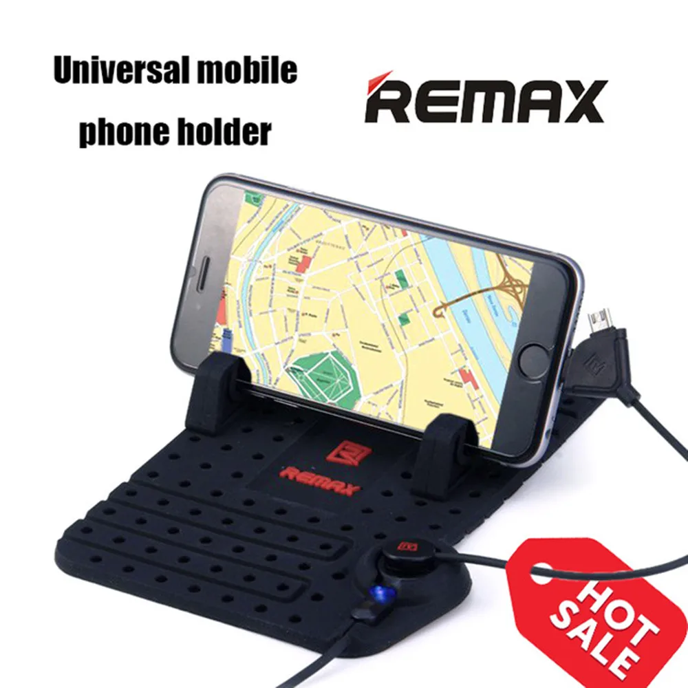 Remax Автомобильный держатель для мобильного телефона с 2 в 1 магнитным usb-кабелем вращающийся мягкий силиконовый нескользящий кронштейн для iphone X 5 6s 7 8 plus