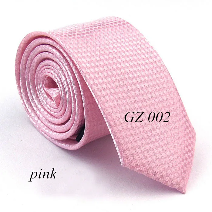GZ 002 pink Новинка,, высокое качество, 5 см, мужской Клетчатый строгий галстук, для отдыха, тонкий узкий галстук со стрелкой, узкий галстук для свадебной вечеринки, бренд - Цвет: GZ 002 pink