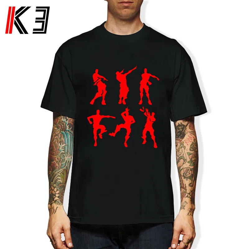 K3, футболка для торжеств, для взрослых, мужчин, детей, детей и игр, для танцев, модный топ - Цвет: black red