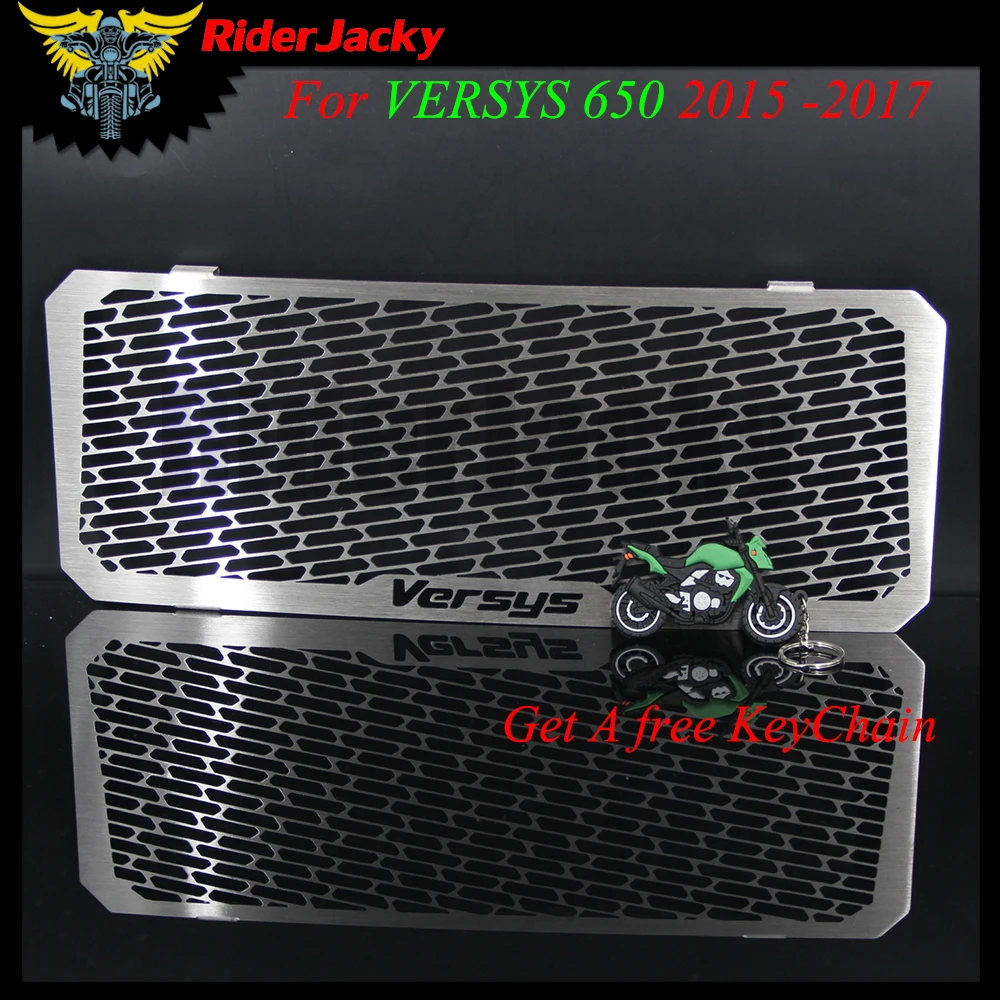 

RiderJacky Motorcycle Radiator Grille Guard Cover Protector For Kawasaki VERSYS 650 VERSYS650 2015 2016 2017