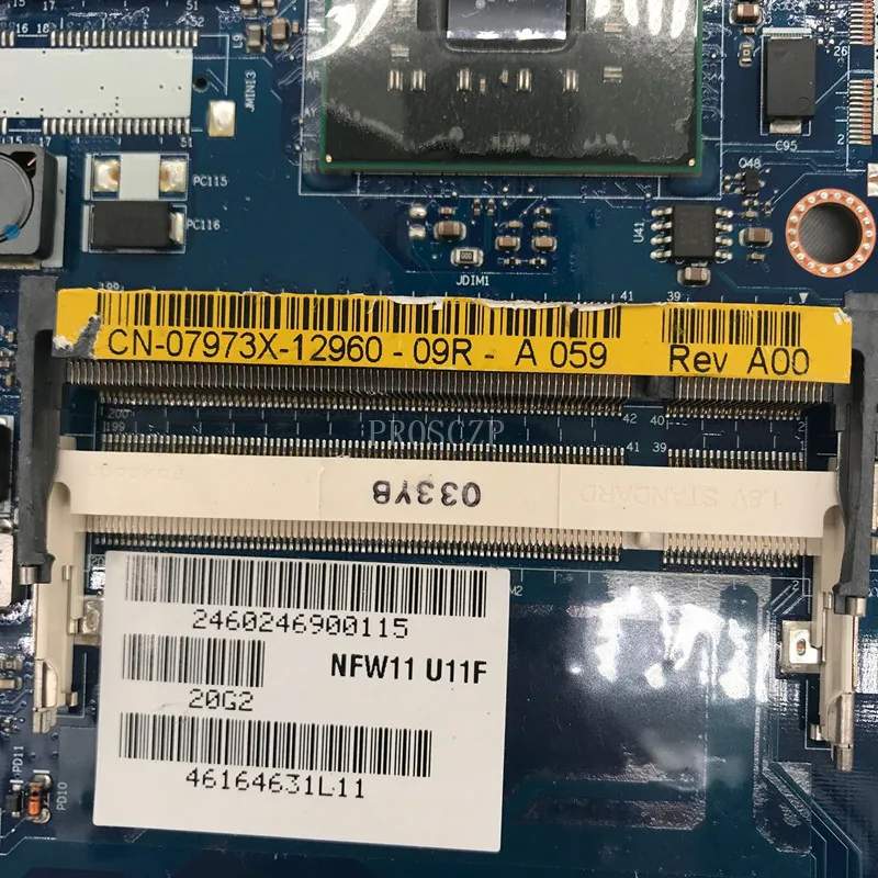 Бесплатная доставка для DELL 1427 материнской платы ноутбука CN-07973X 07973X 7973X KFW11 LA-4841P PM45