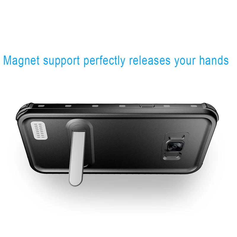 IP68 Waterproof Diving Case For Samsung S8 Plus Shockproof Cover Phone Galaxy Magnetic Stands |