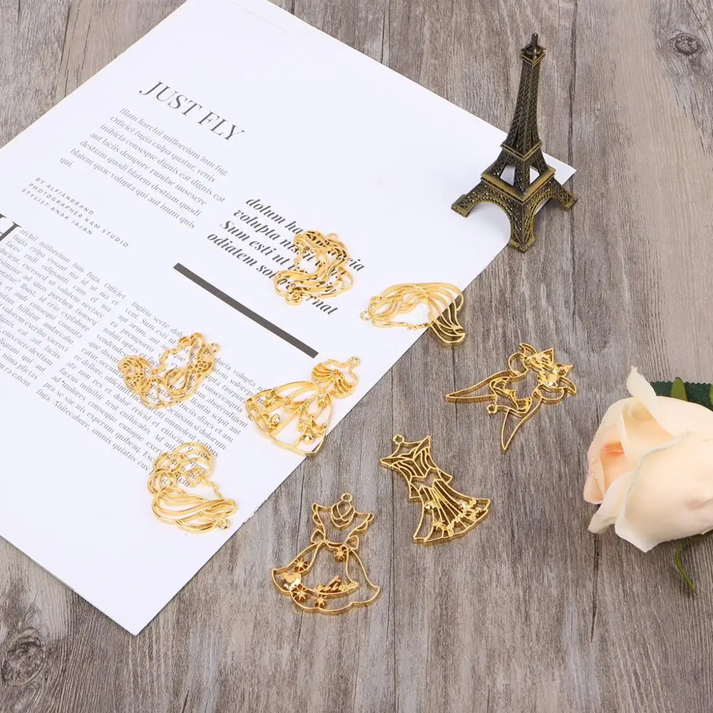 8 шт. оправа для Юбки принцессы подвесок кабошона очарование из УФ