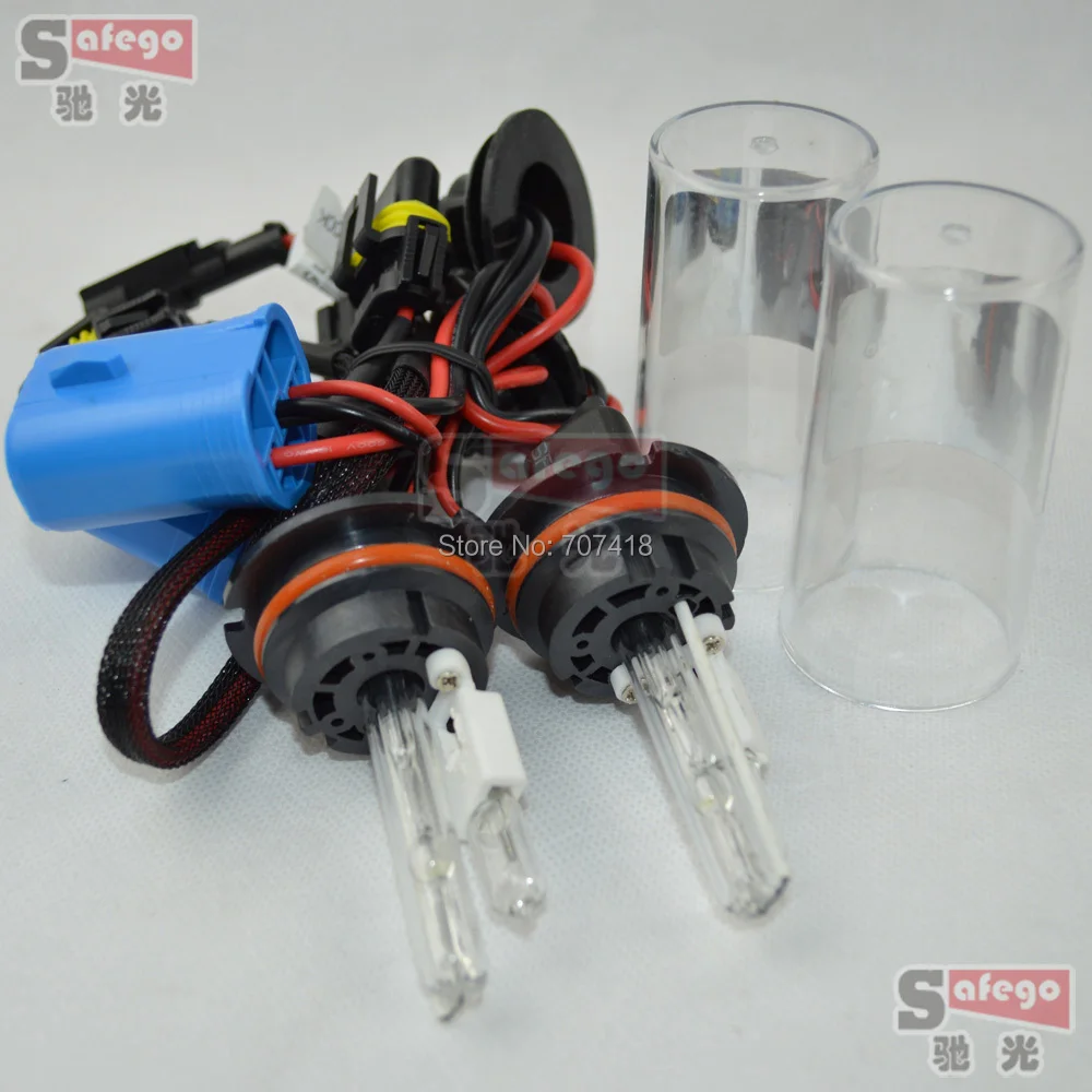 Safego DC 35W 9007-2 HB5 HID Ксеноновые фары однолучевая галогенная лампа автомобильные лампочки для мотоцикла 5000K 10000K 12000K 15000K 12V~ 24V