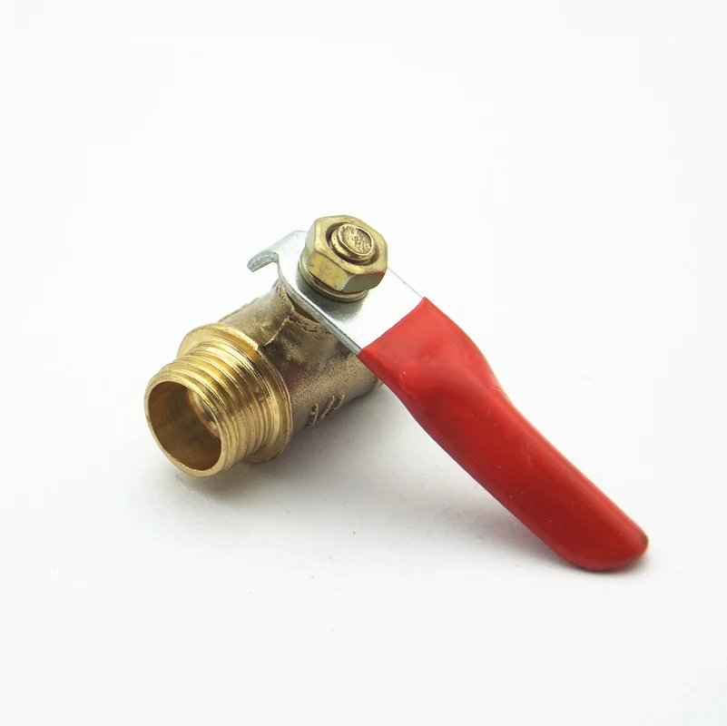 1/4 &quotBSP Женский x 1/4&quot BSP Мужская резьба двухсторонний латунный шаровой клапан для
