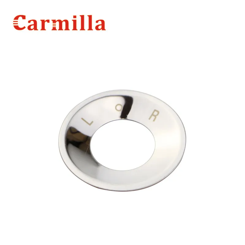 Carmilla Нержавеющая сталь ручка заднего вида декоративная круглая наклейка для Chevrolet Cruze Malibu AVEO Opel Mokka Astra J Insignia