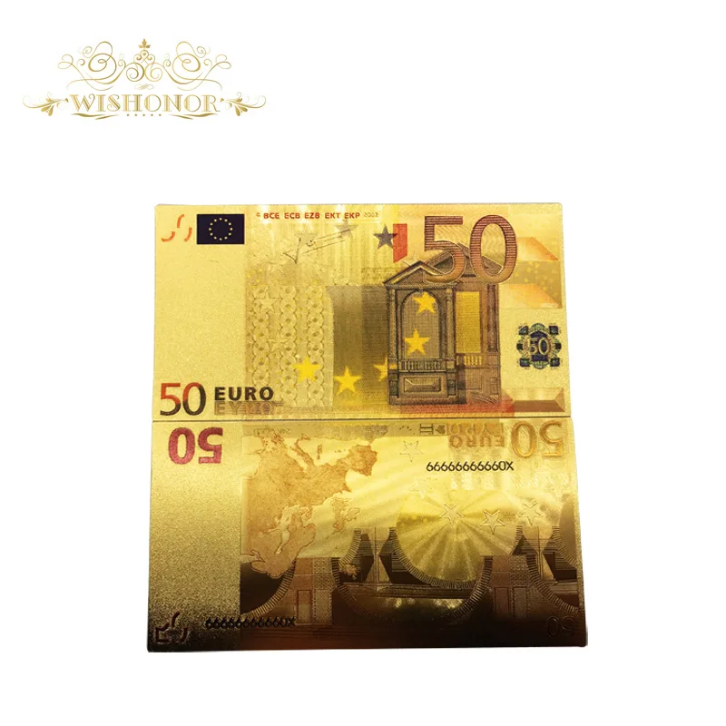 Лидер продаж 2018 бумажные Позолоченные купюры всех типов в евро 5 10 20 50 100 200 500 1000 1