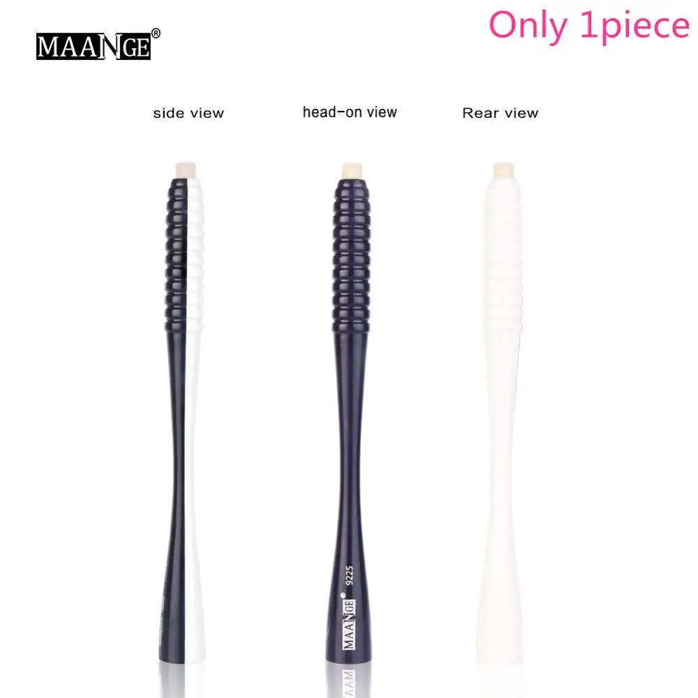 Maange 1 шт. Flat Top Тени для век Макияж Кисточки Средства ухода для век hadw косметический Средства ухода для век мягкие Красота профессиональный макияж Кисточки инструмент - Handle Color: blue combine white