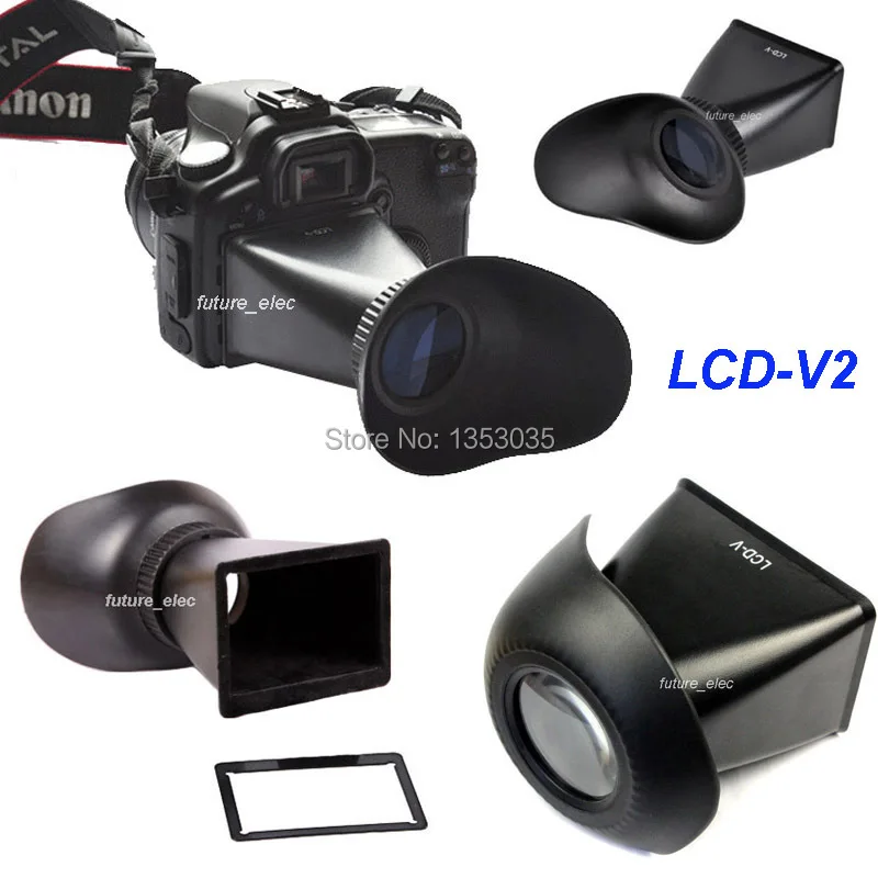 Видоискатель LCD V2 2.8x лупа ЖК экстендер Eye Cup 3 &quotдля Canon EOS 550D Rebel T2i 5D III 5DIII 5D3 SLR DSLR