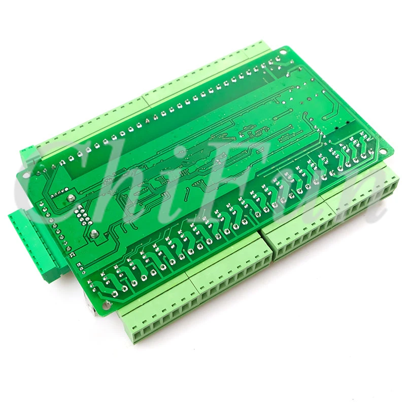 ПЛК промышленная плата управления FX1N FX2N FX3U-48MT 6AD 2DA 24 вход 24 транзисторный выход RS485 RTC может расширение с оболочкой