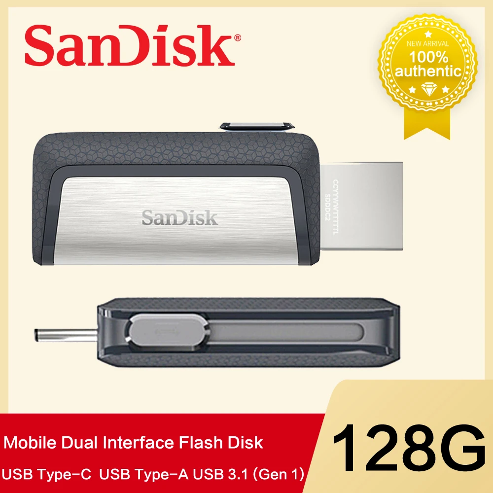 USB флеш-накопитель SanDisk type C, 256G, USB 3,0, флешка, 32 ГБ, 64 ГБ, 128 ГБ, флешка, USB флешка, диск для huawei, Xiaomi, телефон, ноутбуки