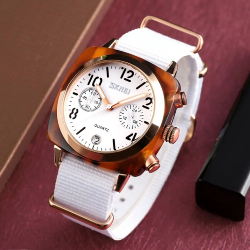 

New Women Watch Women Luxury Fashion Quartz Digital Watch Waterproof Stopwatch Multi-Dial Female reloj mujer Skmei 9186