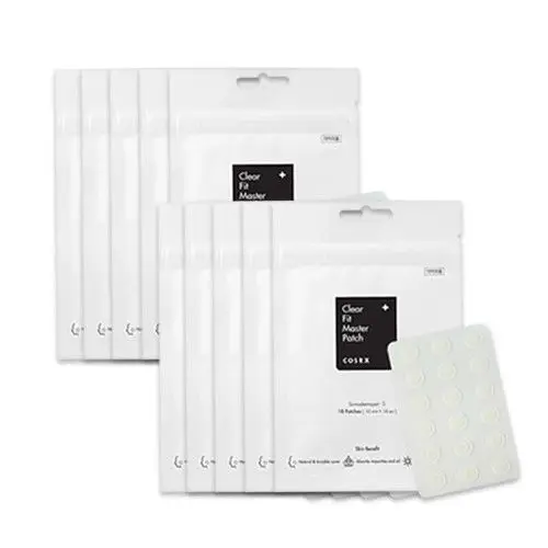 10 sheets COSRX Clear Fit Master Patch 18 патчей уход за кожей лица против прыщей лечение пятна акне маска для лица - Цвет: 10 sheets