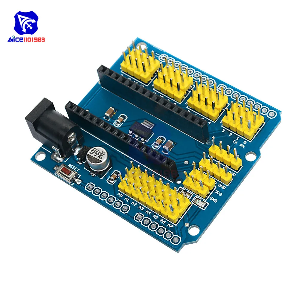 NANO I/O IO датчик расширения щит модуль для Arduino UNO R3 Nano V3.0 3,0 контроллер совместимая плата IEC PWM интерфейс 3,3 В