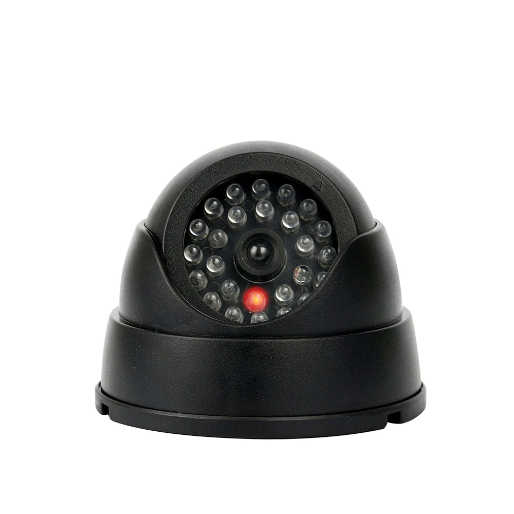 CDYCAM 2 шт.(1 сумка) CCTV поддельные камеры мини-манекен наблюдения безопасности купольная камера 30 огней 1 мигающий светодиодный свет открытый/закрытый