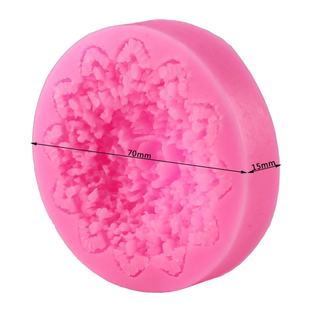 Силиконовая форма для мыла ручной работы с 3D розой помадки торта шоколада свечи