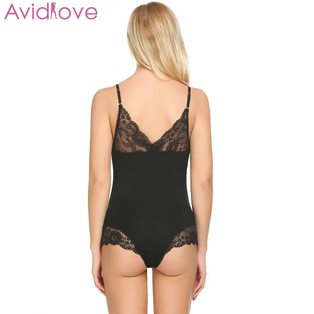 Женские кружевные пижамы Avidlove сексуальная сорочка на тонких бретельках нижнее