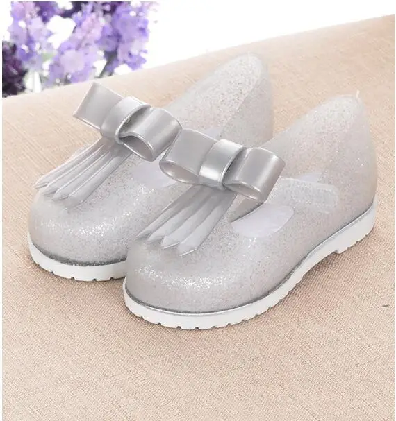 Мини Мелисса Симпатичные вспышки света 2019 Новые девушки прозрачные босоножки