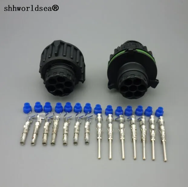 

Shhworldsea 1/2/10/100set 7way 7PINS Female Auto Waterproof Wire Connector 1.5MM Series Terminal with wire