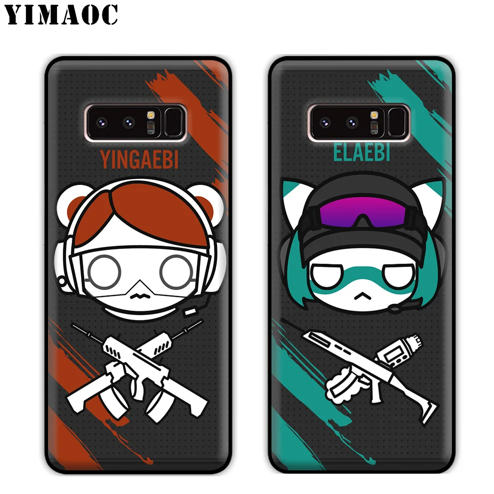 YIMAOC Rainbow 6 Siege Game Soft Silicone Case for Samsung Galaxy Note 10 Plus 9 8 A9 A8 A6 2018 A5 A3 2017 2016 |