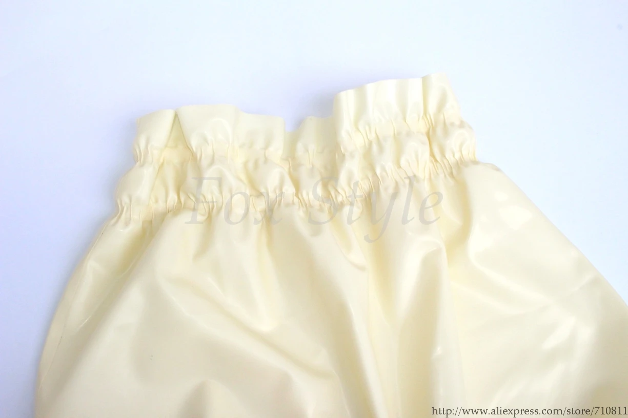 Мужское сексуальное белое нижнее белье латексные шорты резиновые боксеры